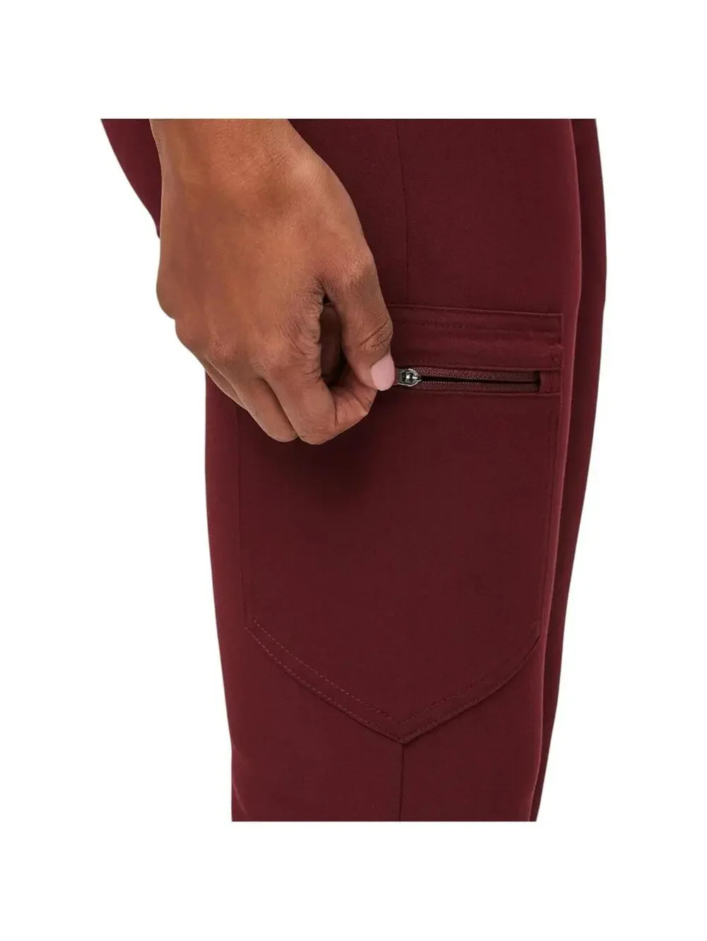 FIGs Zamora Jogger Scrub Pants size XS in Burgundy